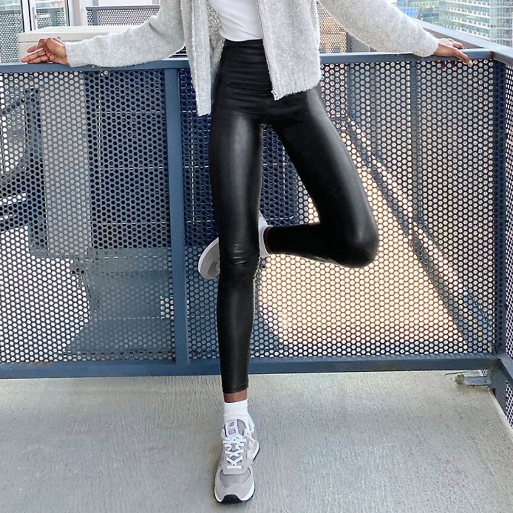 PU Leather Lined Legging